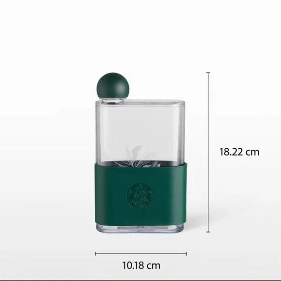 Starbucks Mint Coffee Leaf with Sleeve Water Bottle 14oz 414ml - Picture 5 of 16